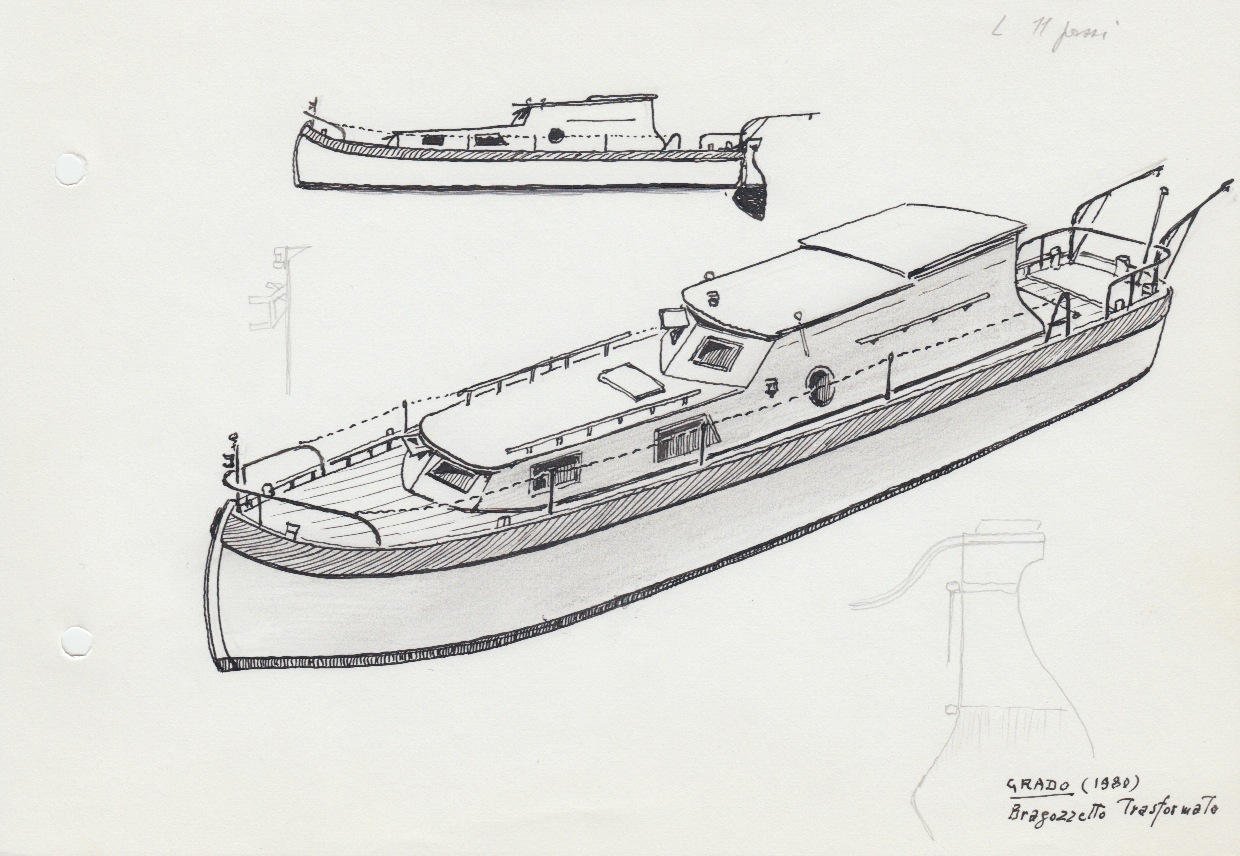 617 Grado - bragozzetto trasformato - 1980